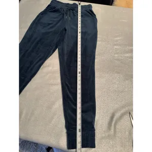Charlotte Russe Blue Navy Joggers Velour Track Pants thumbnail 2