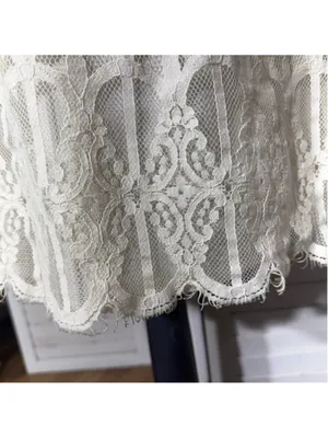 Tacera boho dress cream lace victorian bell sleeves romantic coquette fairy S thumbnail 7
