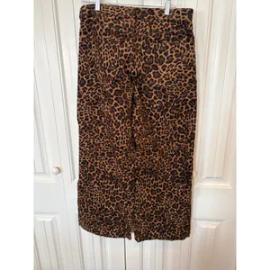 Gap High Rise Stride Animal Print Corded Pants‎ size 12/31S thumbnail 2