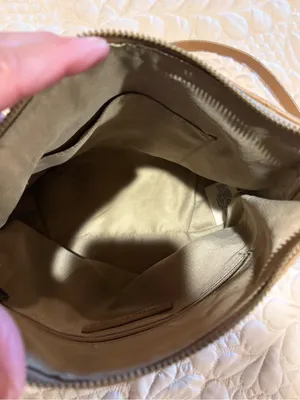 Lucky Brand leather crossbody bag soft tan/beige leather thumbnail 6
