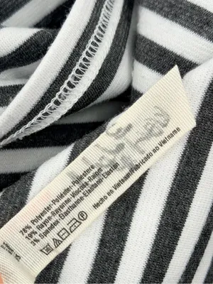 Free People Beach On‎ The Line Ponte Dress Small Gray White Stripe Mini thumbnail 8