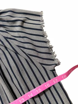 Carve Designs Ladies Navy Stripe Rayon Blouse Size Small thumbnail 5
