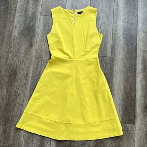 The Limited Sleeveless Skater Dress Bright Yellow Size XS thumbnail 7