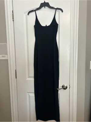 Skims Scoop Neck Long Dress thumbnail 4