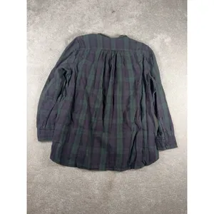 womens ralph lauren denim & supply navy green‎ plaid xl shirt Button Up Blouse thumbnail 8