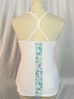 Lija Women's New Rules Volley Tank - White/Fleur (1333) thumbnail 4