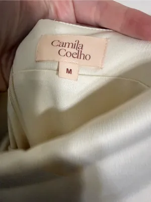 Camila Coelho Reyna Maxi Dress in Pearl White Medium thumbnail 6