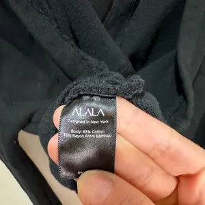 Alala Off Duty Cropped Hoodie Sz‎ Small Black thumbnail 8