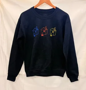 Harry Styles 2022 Love On‎ Tour 3 House Black Sweatshirt Size Small thumbnail 1