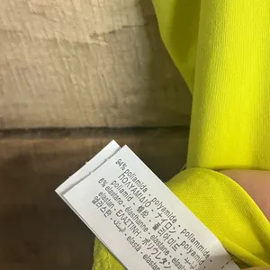 Zara Lime Green Dress With‎ Gathered Waist Size Medium thumbnail 10