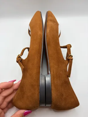 Madewell Mylie T Strap Suede Mary Jane Ballet Flats Coquette Preppy Women 7 thumbnail 8