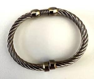 Silver tone bangle bracelet Silver thumbnail 1
