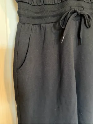 NWT Revolve 525 Distressed Wash Black Cotton Utility Jumpsuit Size Small thumbnail 7