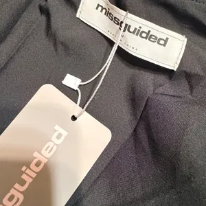 Missguided Womens Faux Leather Wrap Jacket Black Peplum Stand Collar medium thumbnail 7