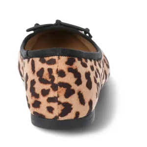 Time and Tru Womens Ballet Flats Size 10 Leopard Print String Bow Comfort thumbnail 4