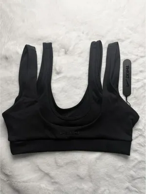 Nike SKIMS Double Strap Scoop Bra Black Small NWT thumbnail 2