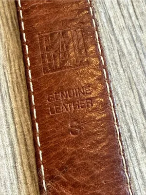 Vintage Y2K Gap Brown Leather Belt Brass Women's Small Distressed thumbnail 4