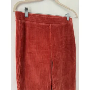 Aerie Groove On Velour High Waisted Flare Pants Size Medium Burnt Orange thumbnail 6