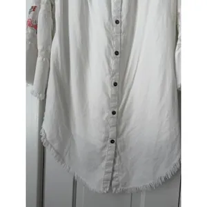 Standard Grace White Boho Embroidered Lace Tunic Off Shoulder Bell Sleeve Small thumbnail 12