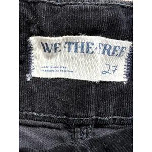 Free People We The Free Jayde Flare Pants Black Corduroy Size 27 thumbnail 7