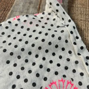 Free People Mixed Print Gauze Hobo Bag Tote Bag Pink Floral Stars Polka Dot Boho thumbnail 3