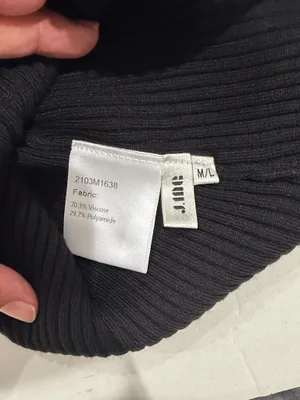 J. iNG turtle neck top Black Size M thumbnail 6