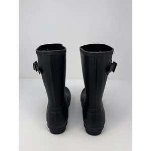 Hunter Womens Rain Boots Black Original Short Pull On Waterproof Outdoor US 6 thumbnail 4