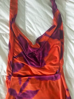 RESA Bruna Mini Dress in Mandarin XS thumbnail 10