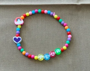 Handmade NEW Lot Of 2 Kandi Bracelets EDM Rave Festival Dinosaur PLUR Colorful Fun thumbnail 7