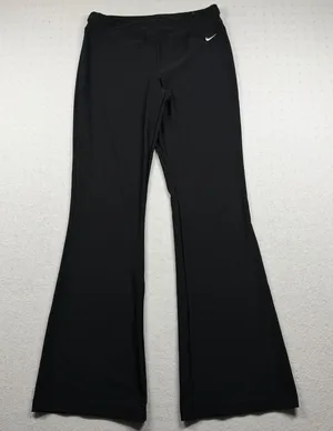 Nike Dri-FIT Yoga Flare Pants Women’s Small Black Bootcut Athletic Leggings thumbnail 1