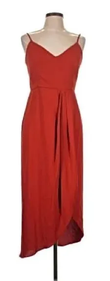 Lulu's Red Spaghetti-Strap Maxi Dress thumbnail 1