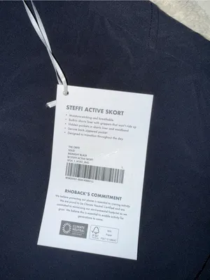 NWT Rhoback Steffi Active Skort size‎ L Black Size L thumbnail 2