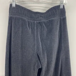 Lululemon Morning Restore black velour side slit at bottom high waisted size 6 thumbnail 5