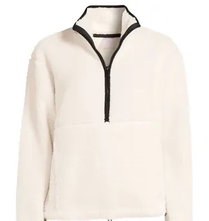 No Boundaries Juniors Plush Pullover quarter zip thumbnail 1
