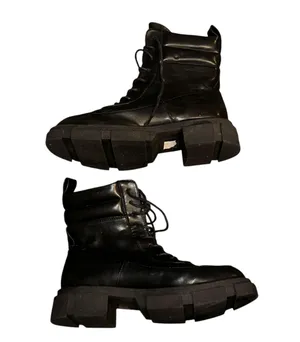 Wild Diva Lounge lace up combat boots thumbnail 3