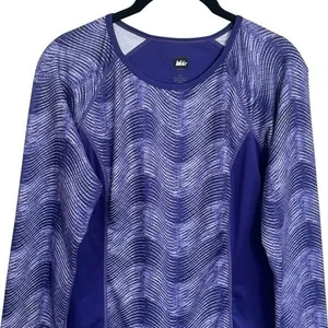 REI Purple Reflective Athletic Long Sleeve Hiking Camping Outdoors Comfort S thumbnail 3