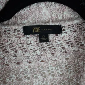 FRYE Cardigan Sweater Knit Oversized Duster Open Front‎ Women XL Speckled thumbnail 2