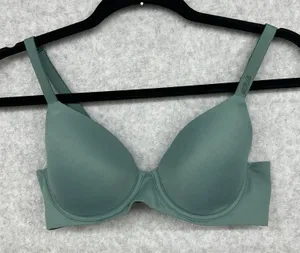 Aerie Real Free Full Coverage Bra 34B Sage Green Underwire thumbnail 1