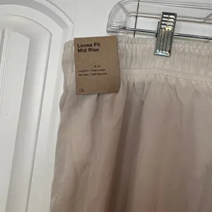 Nike‎ Tan Loose Fit Mid Rise Windbreaker Crops Size 1X thumbnail 8