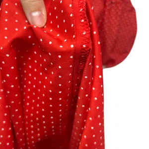 S.L. Fashions VTG 80s Polka Dot Puff Sleeve Midi Dress Red Size 9 thumbnail 12