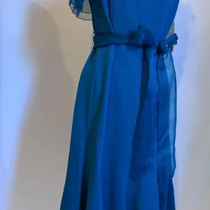 Nue by Shani NWT Blue Sheer Dress with lining& stick ribbon around chest to‎ s thumbnail 4