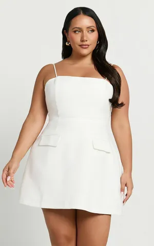 New Showpo Katia Mini Dress Strappy Corset A Line Dress Size Large MSRP $119 thumbnail 1