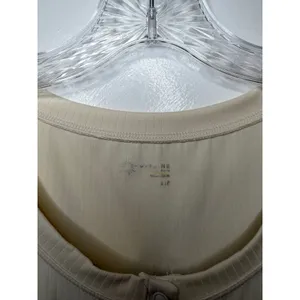 Offline by Aerie‎ Ribbed Crop Top Cream Short Sleeve Sz S Activewear Clean Girl thumbnail 6