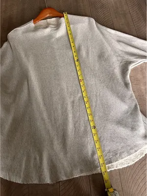 Perfectwhitetee Morrison Mock Neck Sweatshirt in Heather Grey Women’s size Small thumbnail 11