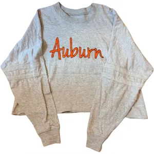 Boxercraft Auburn Tigers Cropped Boxy Tee – Women’s Small Heather Gray 🐯🧡 thumbnail 2