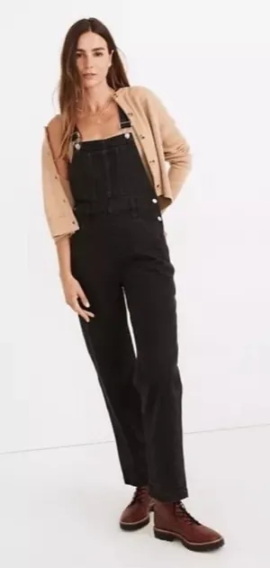 Madewell Straight-Leg‎ Overalls in Lunar Wash thumbnail 1