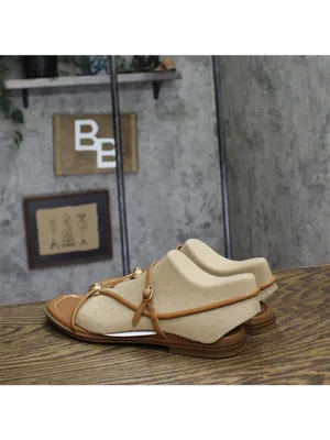 NWT Tommy Hilfiger Womens Taras Strappy Flats Sandals Medium Natural Brown 7.5M thumbnail 7