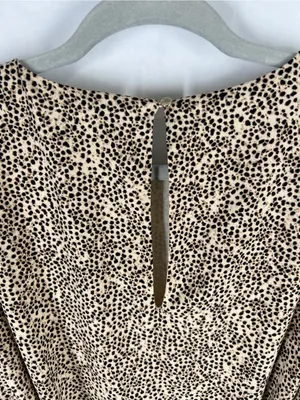 H&M‎ Cheetah Print Tie Waist Mini Dress Size 4 thumbnail 9