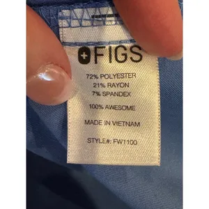 Figs Shirt Women Small Blue Casma‎ Three Pocket Short Sleeve Scrub Top Medical thumbnail 10