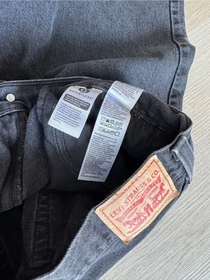 Levi's Black Wide-Leg High-Rise Jeans Vintage Baggy Minimalist Style thumbnail 4